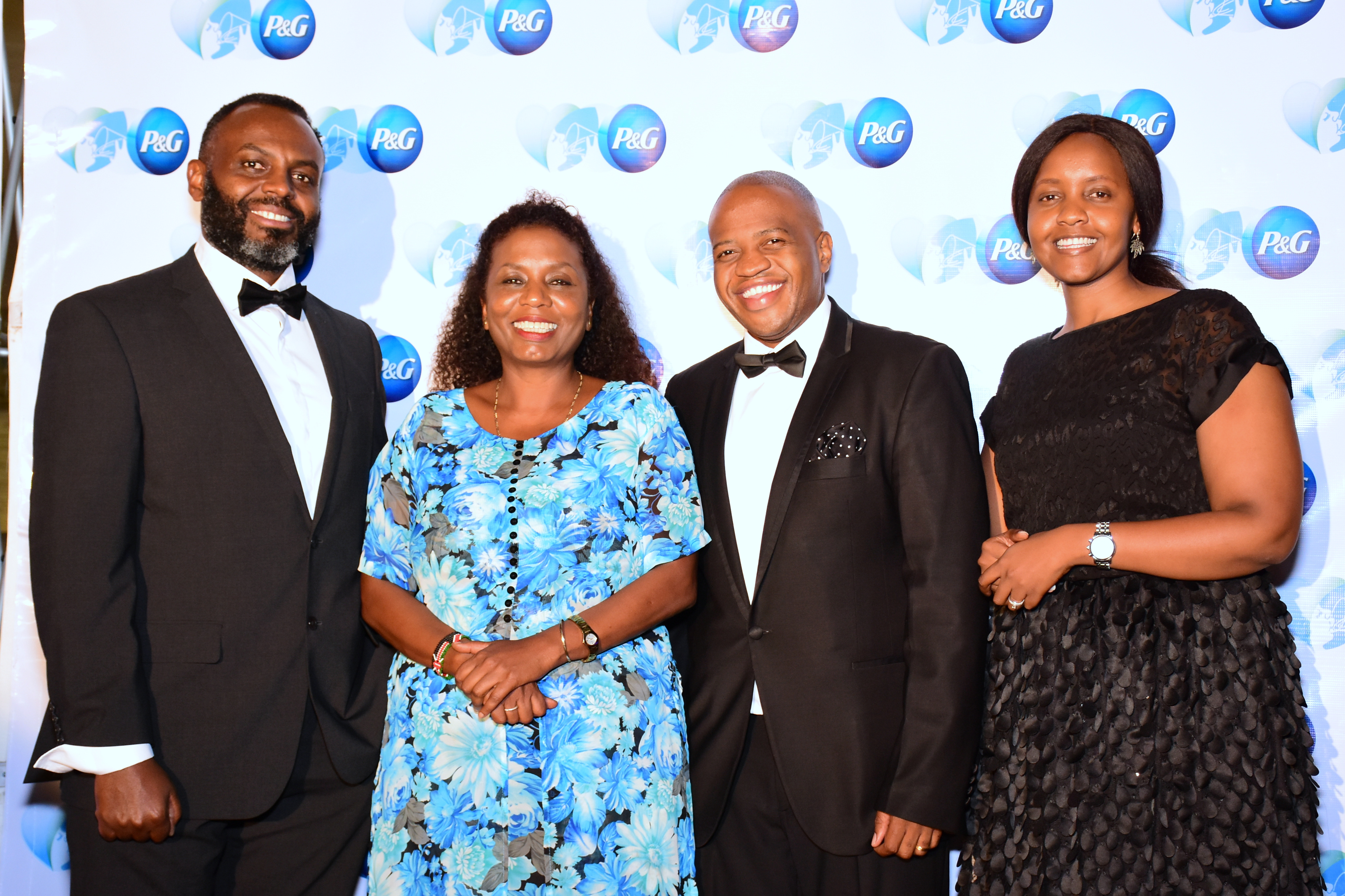 Anthony Ng’ang’a, commercial director for P&G East Africa, Jennifer Shamalla (Nominated Member of Parliament), George Owuor, P&G's legal counsel & government relations lead for East Africa and Ivy Kimani, Always brand manager during CSDW documentary screening at The National Museum of Kenya